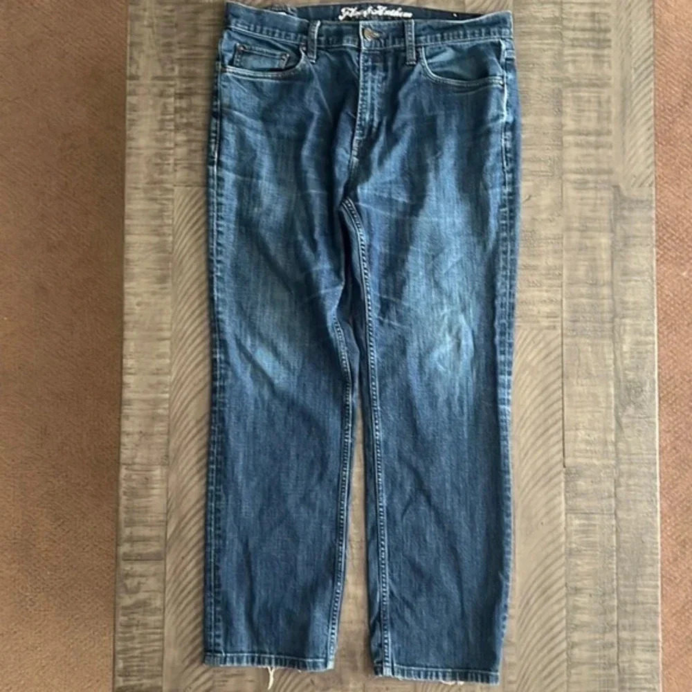 Men’s Flag‎ & Anthem Size 35 x 30 Straight Denim Blue Jeans